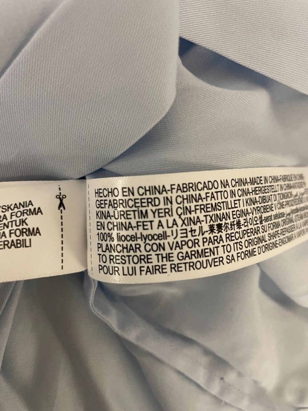 Massimo Dutti Womens Shirt Blouse EU 34 US 2 Sky Blue Button Up 5153/953 NWT - Picture 11 of 13